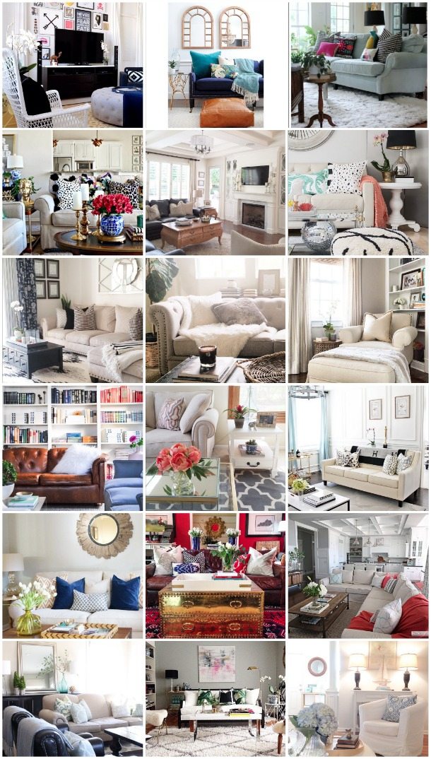 20 Beautifully Decorated Real Life Living Rooms - Jeanne Campana Designs