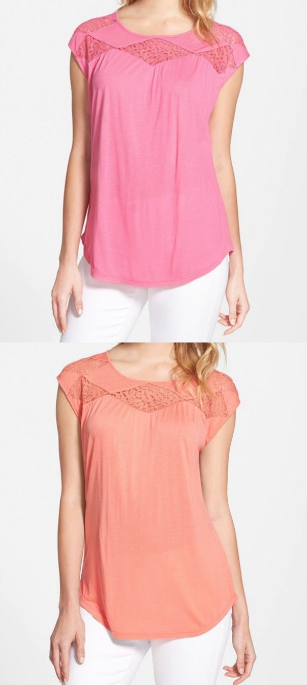 Weekend Steals & Deals | Vince Camuto lace top | Spring/Summer Fashion