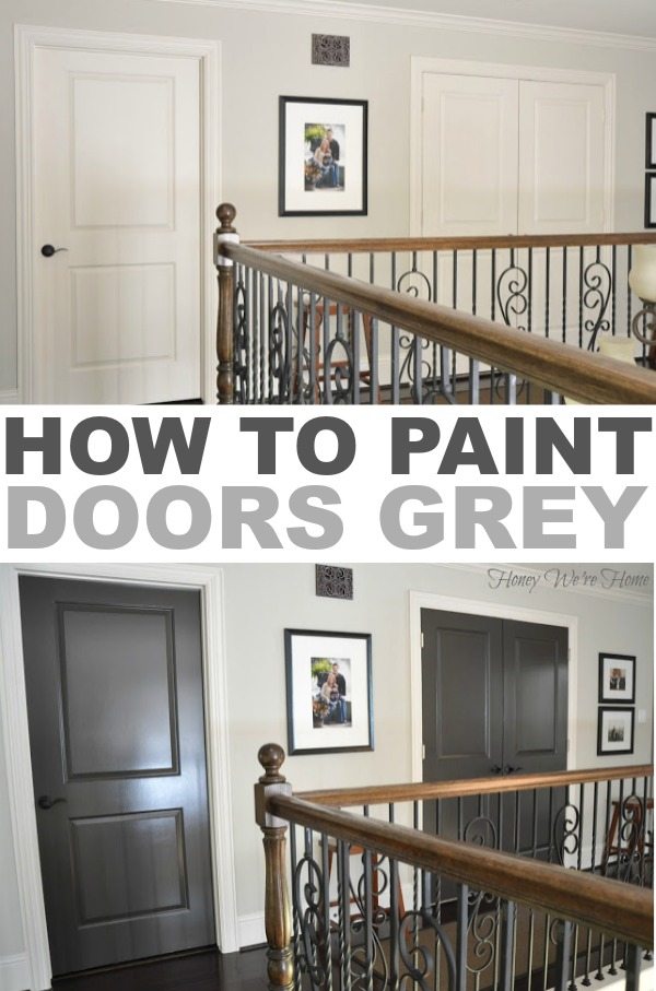 How to paint doors grey