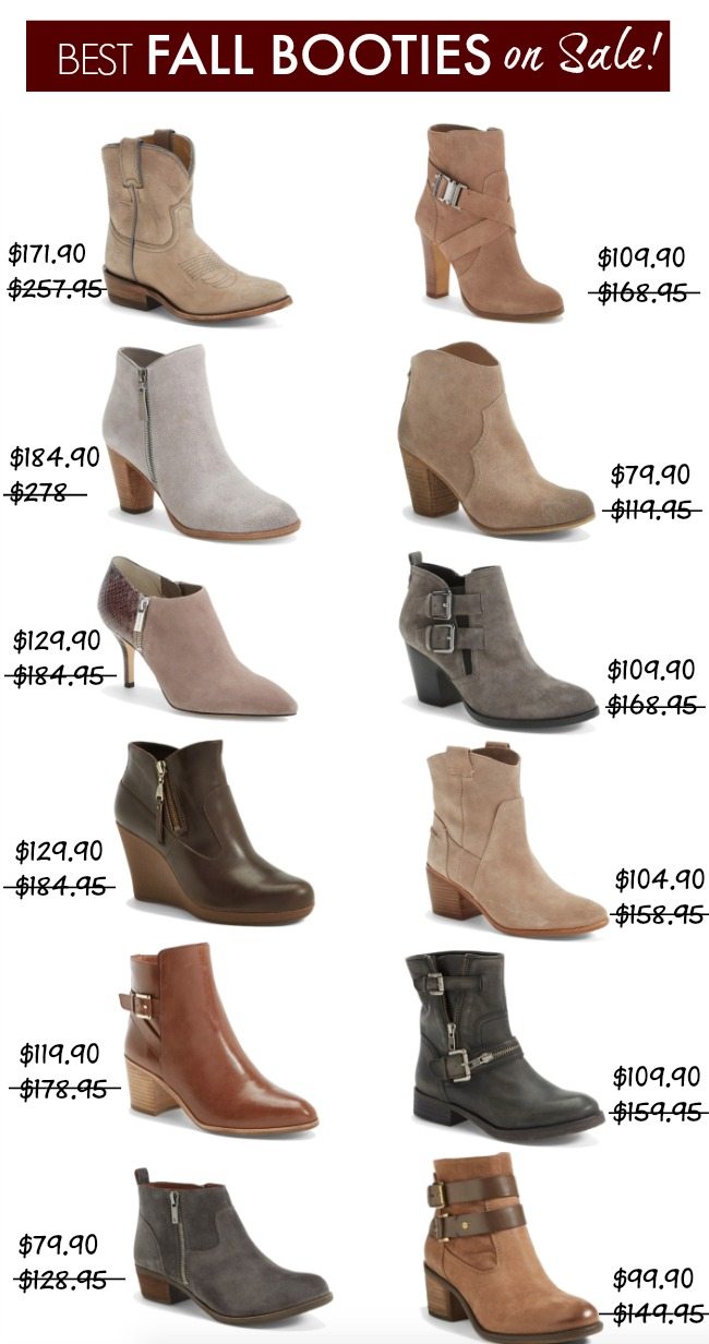 Fall Fashion - Best Fall Booties on Sale 