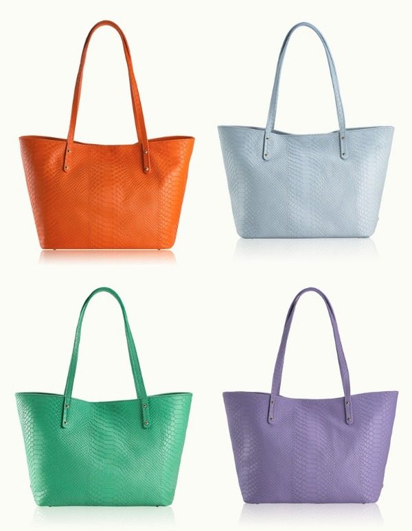 Summer Fashion - Gigi NY Mini Taylor python leather bags on sale - so many colors!