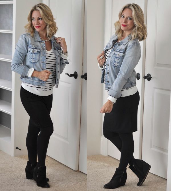 wedge booties outfit
