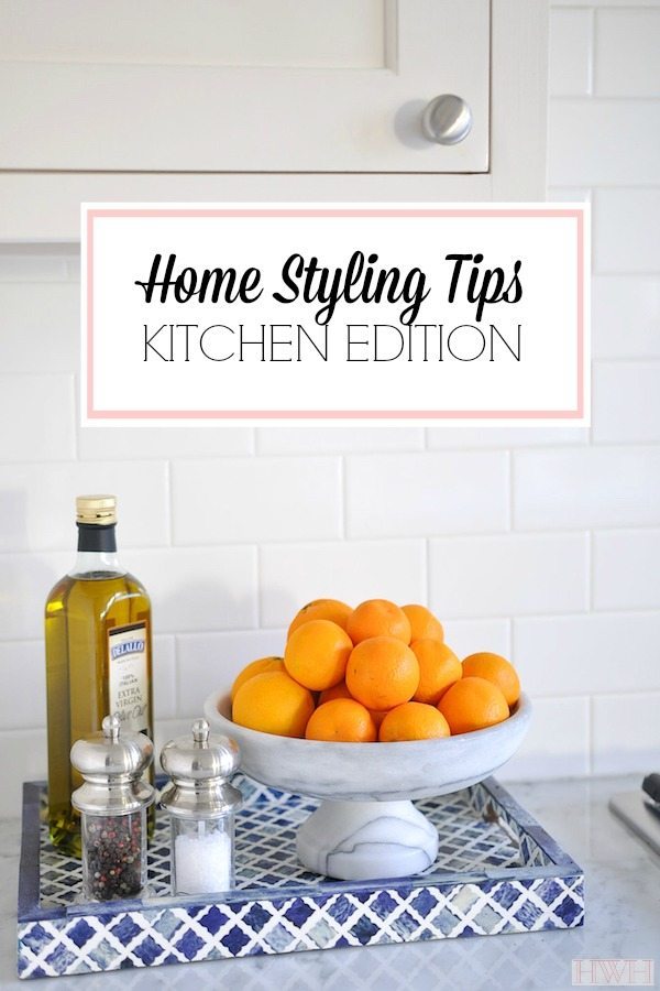 Home Styling Tips | The Kitchen Edition - tips for keeping your kitchen looking beautiful while balancing the need to keep certain things out- a pretty and practical guide! 