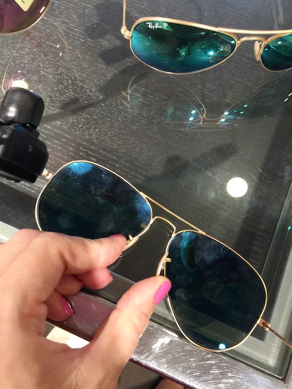 ray ban aviators with thick sides