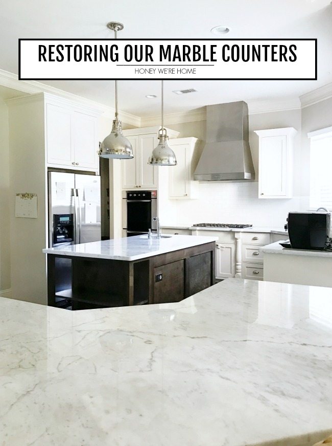 Restoring Our Marble Counters Honey, How To Remove Scratches From Marble Table Top