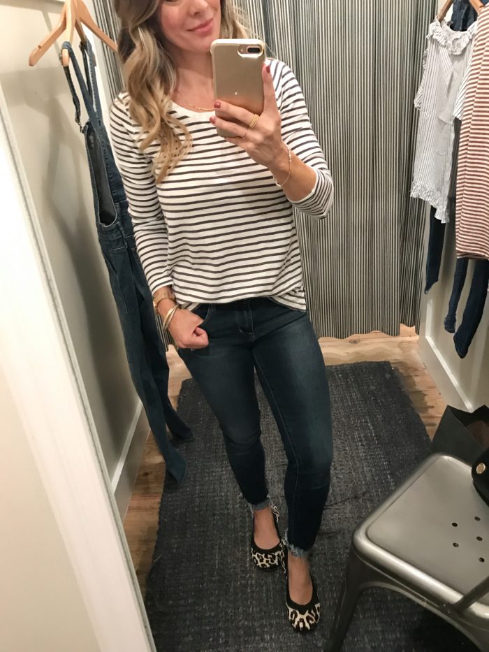striped madewell top