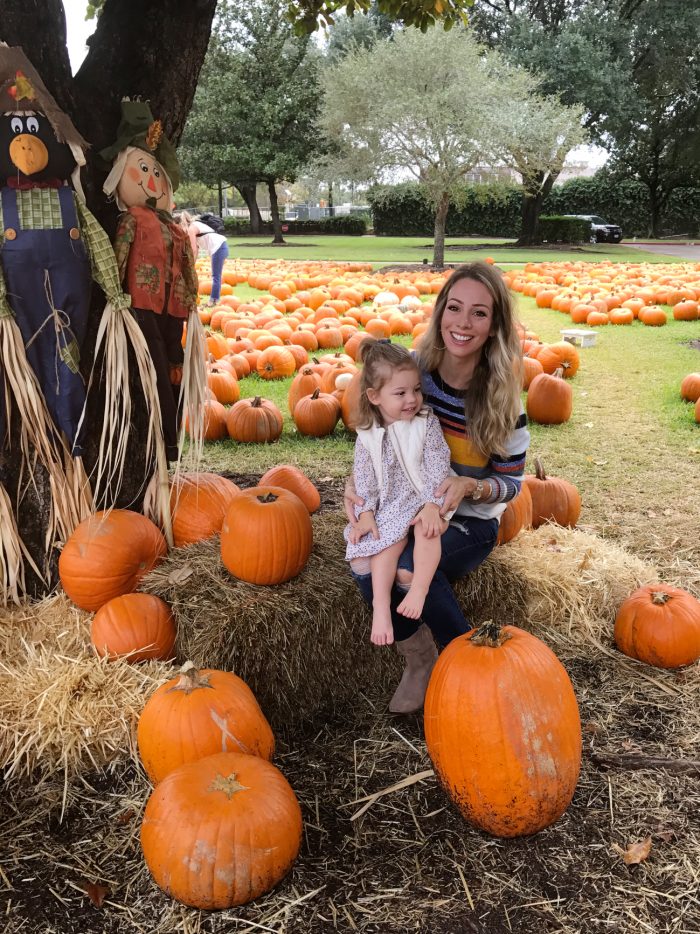 Pumpkin Patch Outfit Mom and Daughter 1