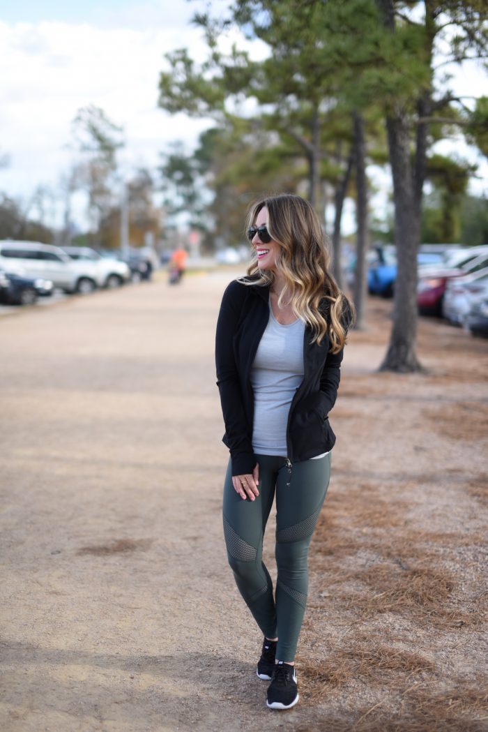 Workout clothes - Zella leggings, tank and jacket