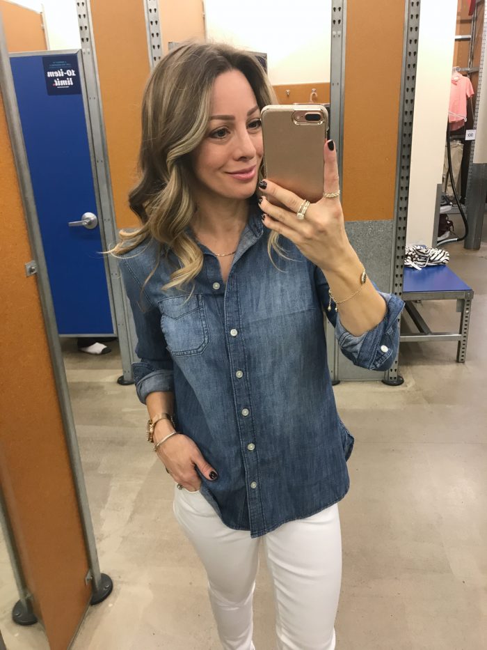 Old Navy chambray top