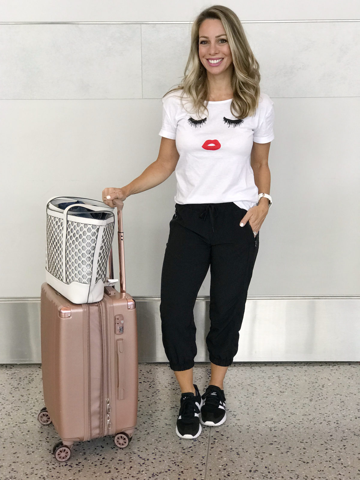 Comfy travel outfit