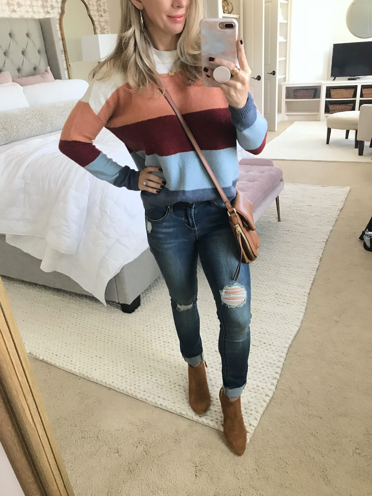 fall denim outfits