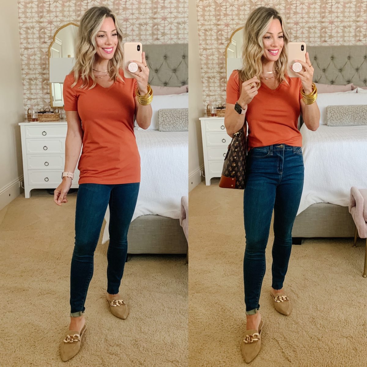 Amazon Fashion Faves, Tee and Jeans with Mules